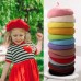 【2Y-8Y】Girls Fashion Solid Color Wool Beret Hat