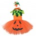 【12M-9Y】3-piece Girl Cute Halloween Layered Tulle Dress Set