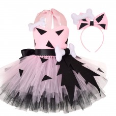 【12M-9Y】2-piece Girl Cute Halloween Layered Tulle Dress Set