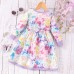 【2Y-7Y】Girl Casual Colorful Cartoon Animal Unicorn Floral Print Long Sleeve Dress