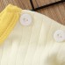 【9M-6Y】2-piece Unisex Cotton Cartoon Print Colorblock Long Sleeve Pajamas Set