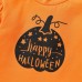 【12M-5Y】Girls Cute Halloween Print Long Sleeve T-shirt And Suspender Skirt Set