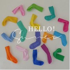 【1Y-12Y】4-pack Unisex Kids Colorful Cotton Socks