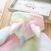 【18M-8Y】2-piece Girls Thick Fleece Gradient Unicorn Hooded Jacket With Bag