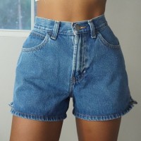 women's high waist denim shorts HF0305-02-03